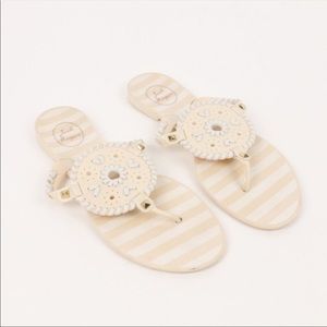 Jack Rogers White Jelly Sandals